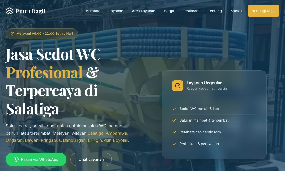 Website Sedot WC Putra Ragil